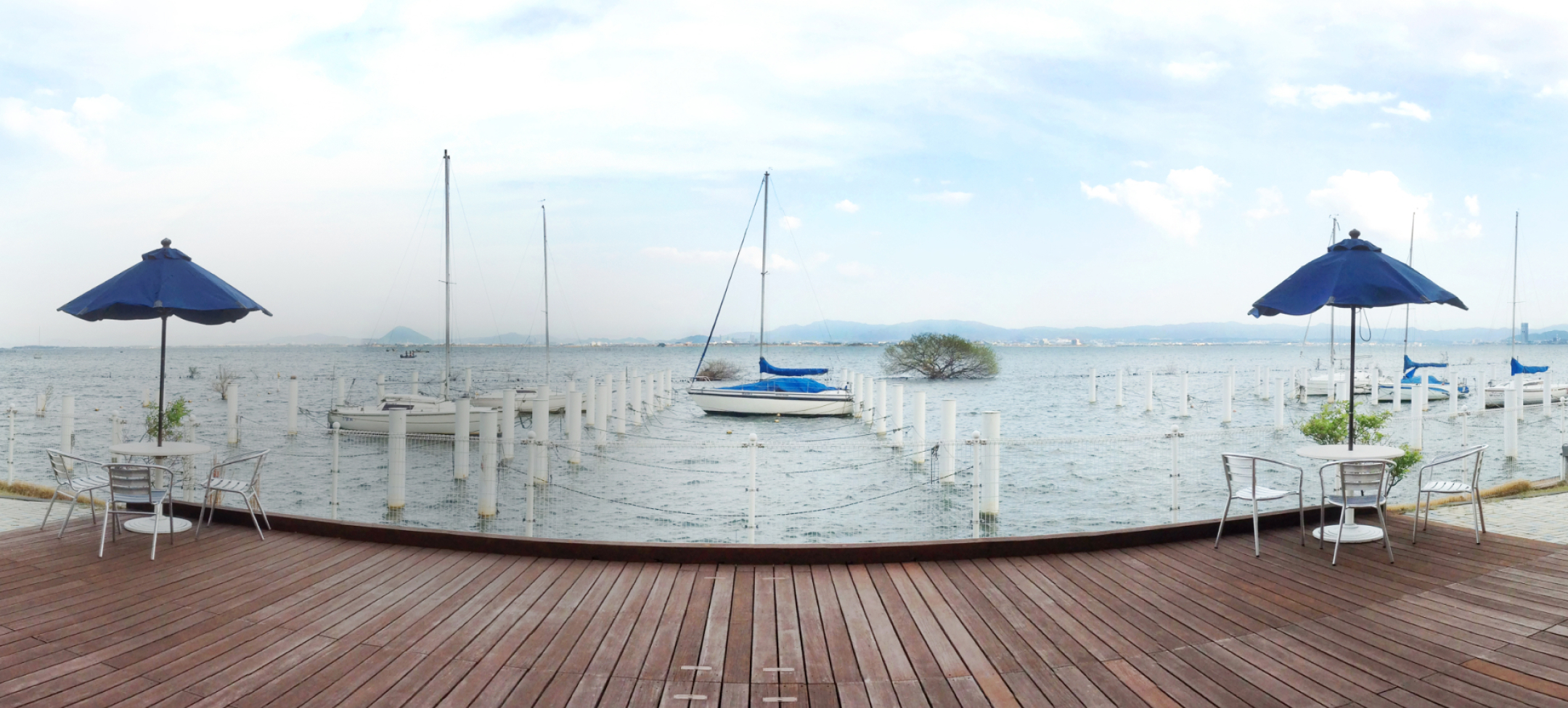 KKRホテルびわこ デッキ